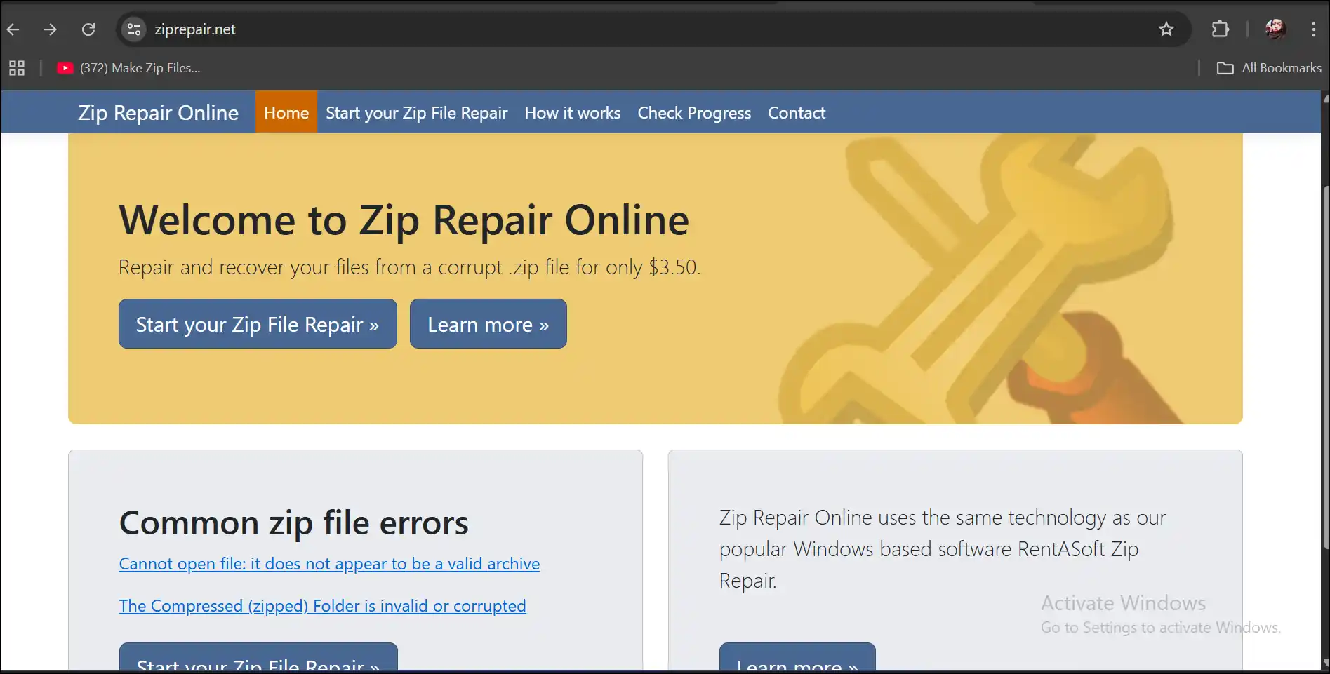 Zip Repair Online