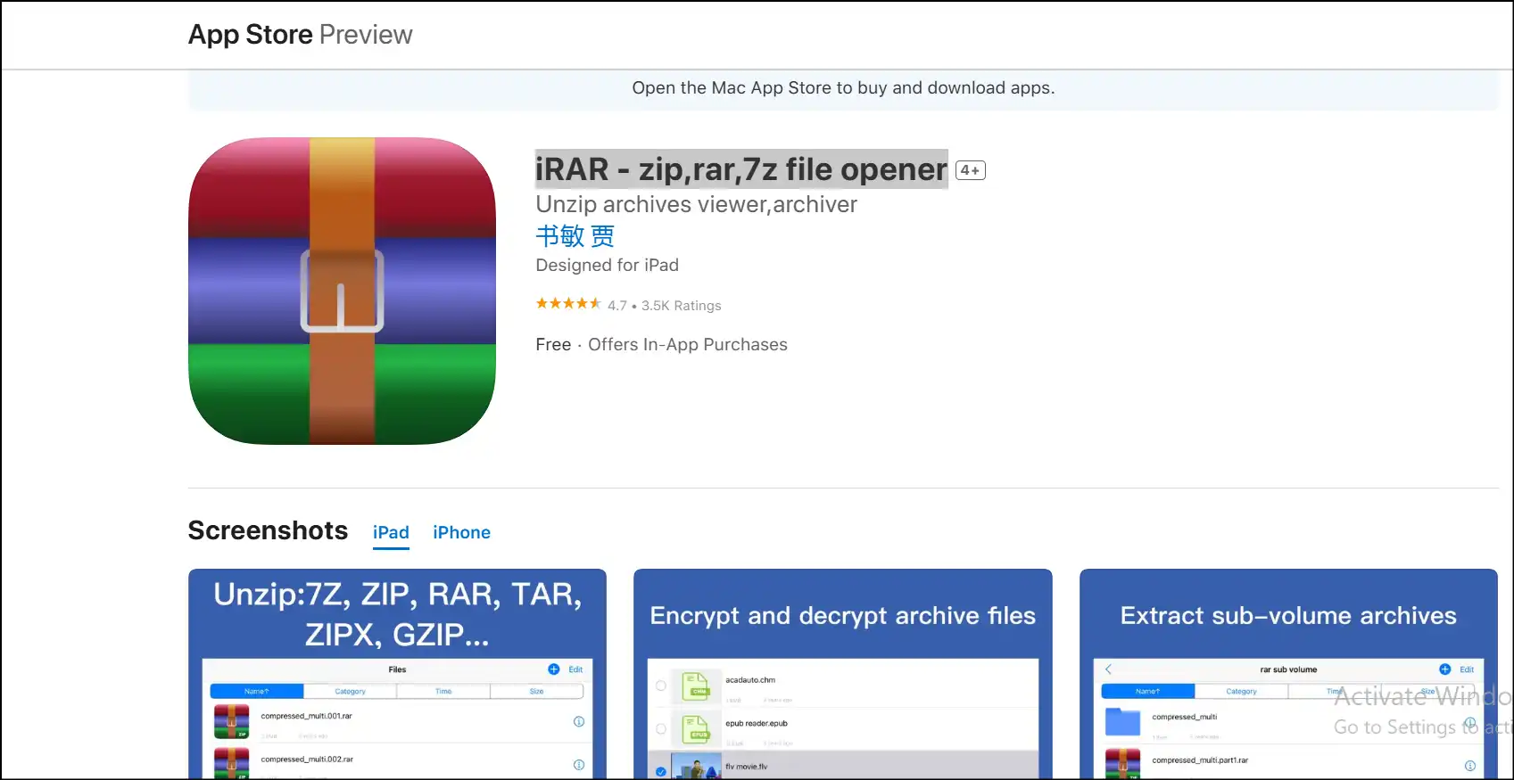 iRAR - zip,rar,7z file opener