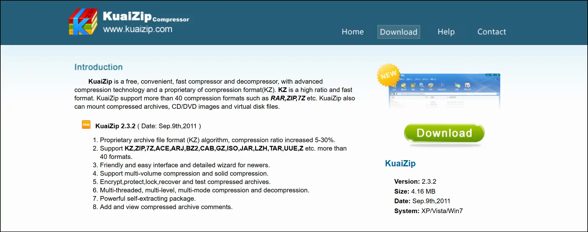 Kuaizip Compressor interface