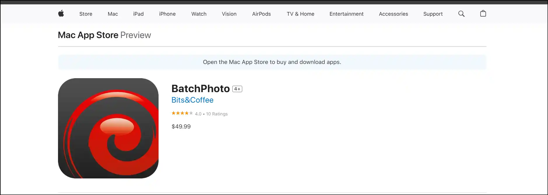 Download BatchPhoto to change photo aspect ratio on Mac device