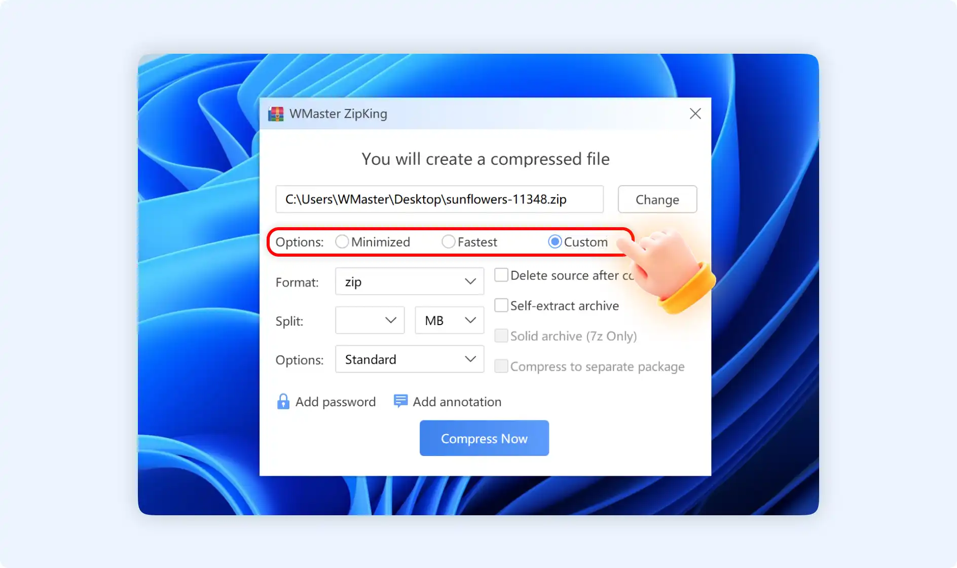 set your 3 compression mode