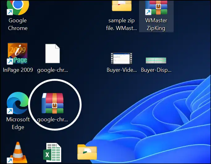 Access and share the compressed .DEB file