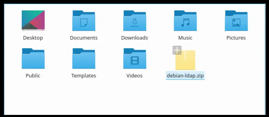 Access the zipped version of your folder on Linux system