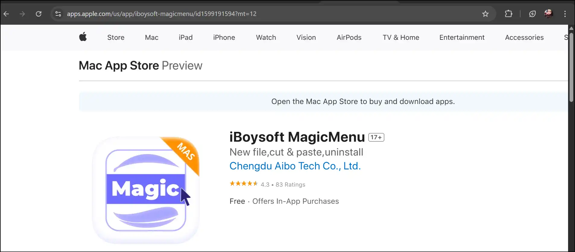 Download iBoysoft Magic menu to compress folders into zip on macOS