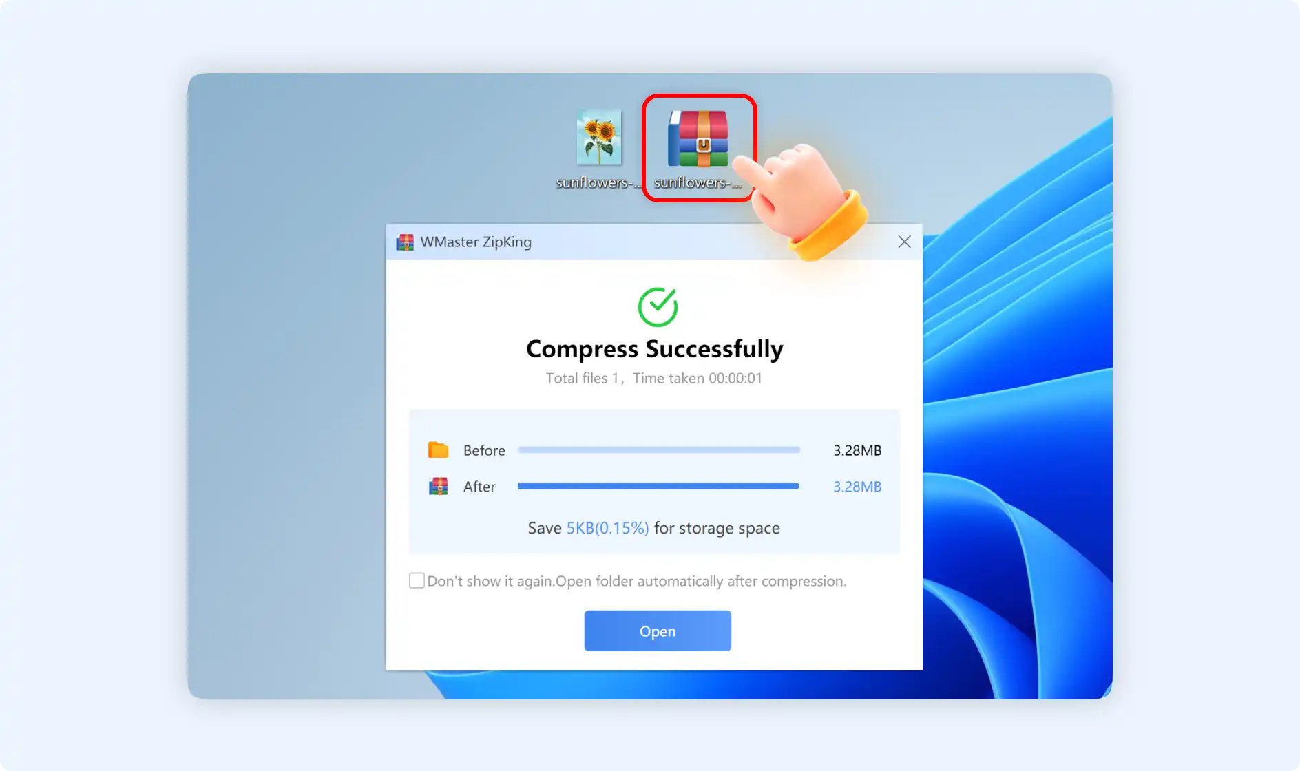 create a 7z file successfully