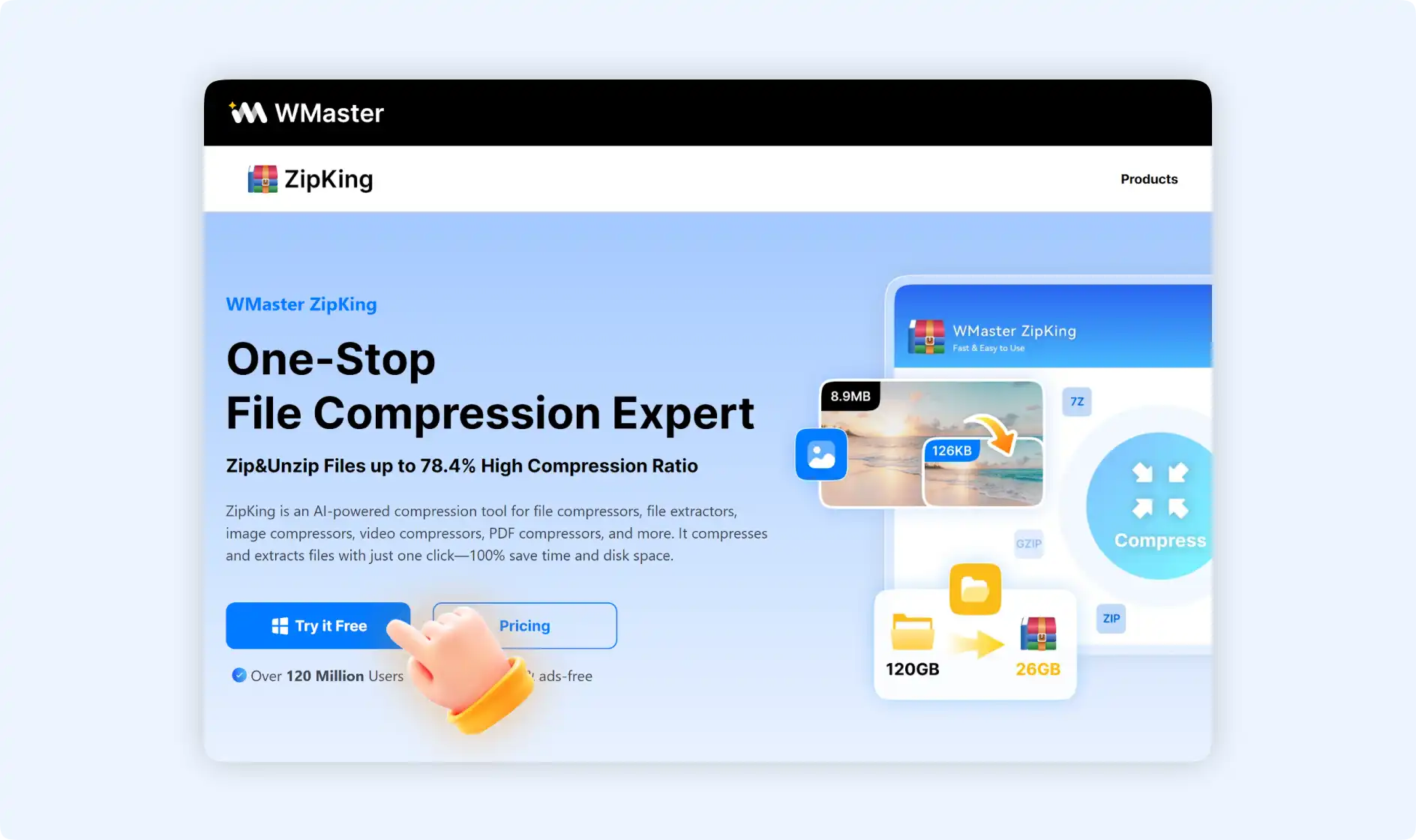 Download and install WMaster ZipKing on your PC