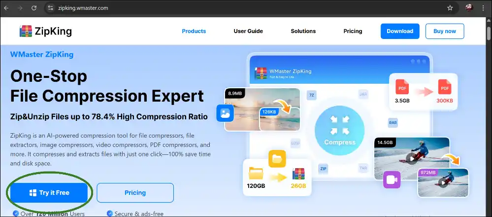 Download WMaster Zipking to fix encoding errors of archives