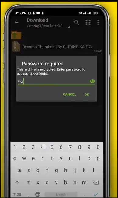 Encrypted zip –Steps for how to secure a zip file using Android app