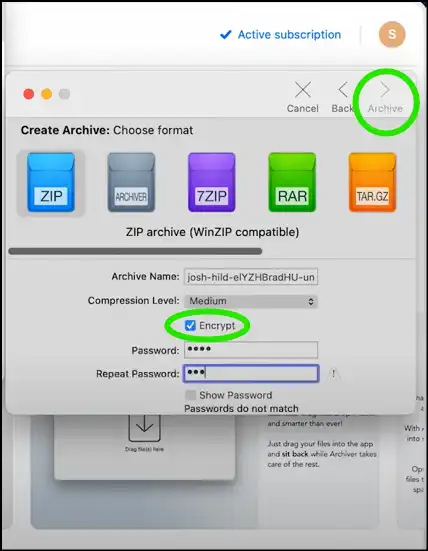 Add paswword to save locked zip -Steps how to lock zip file
