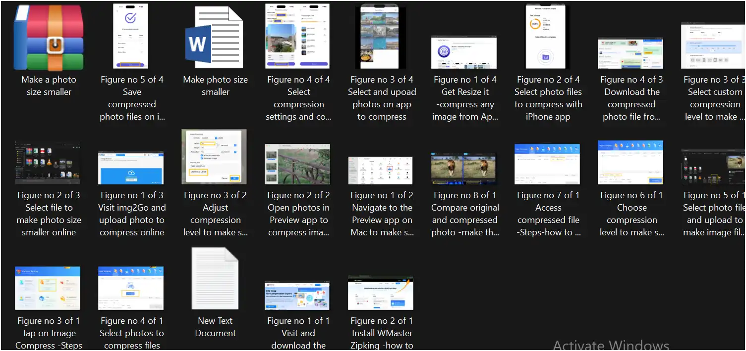 Access and use the ZIP file on windows created by WMaster Zipking