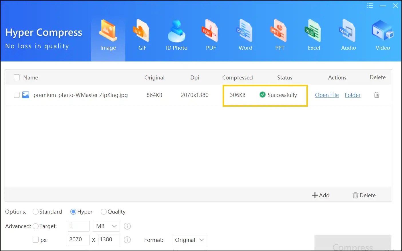 Access compressed images —Step for how to make a photo size smaller on Windows