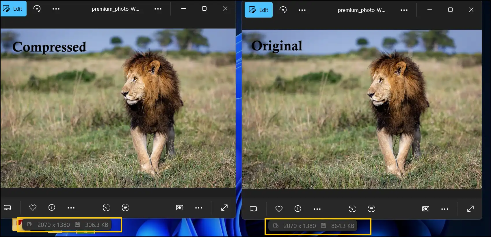 How to make the size of a photo smaller without losing quality on Windows with Zipking