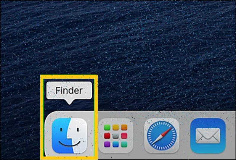 Navigate the .zip archive in Finder