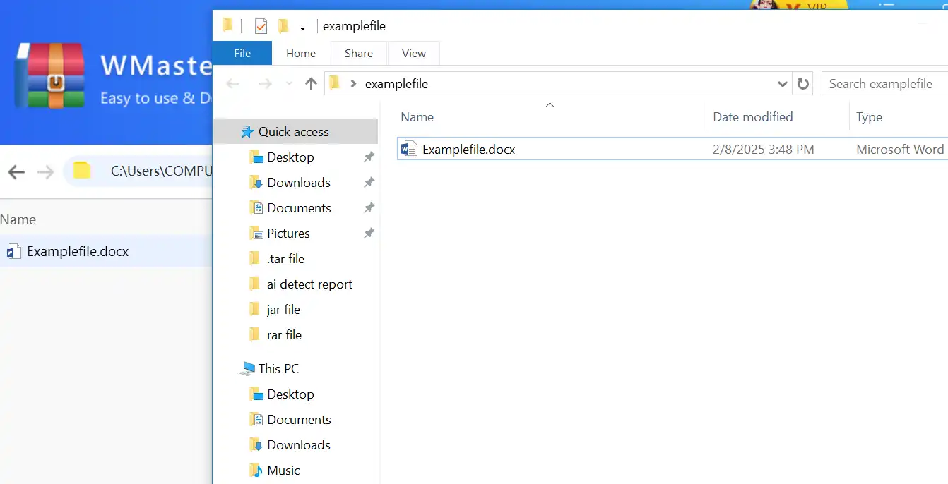 How to open .rar file extension on Windows system using ZipKing