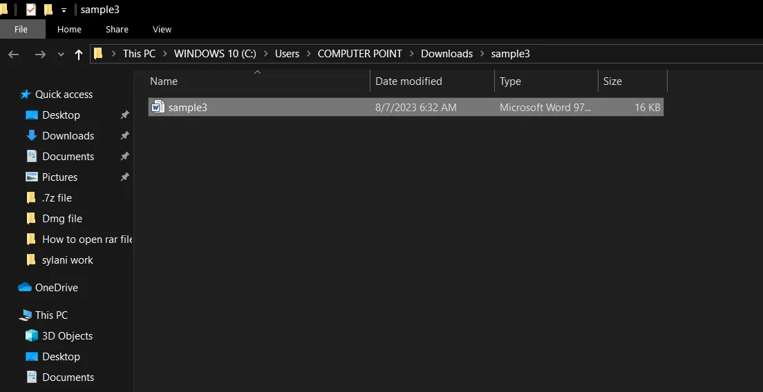 Preview the data of extracted .RAR file on Windows with ZipKing