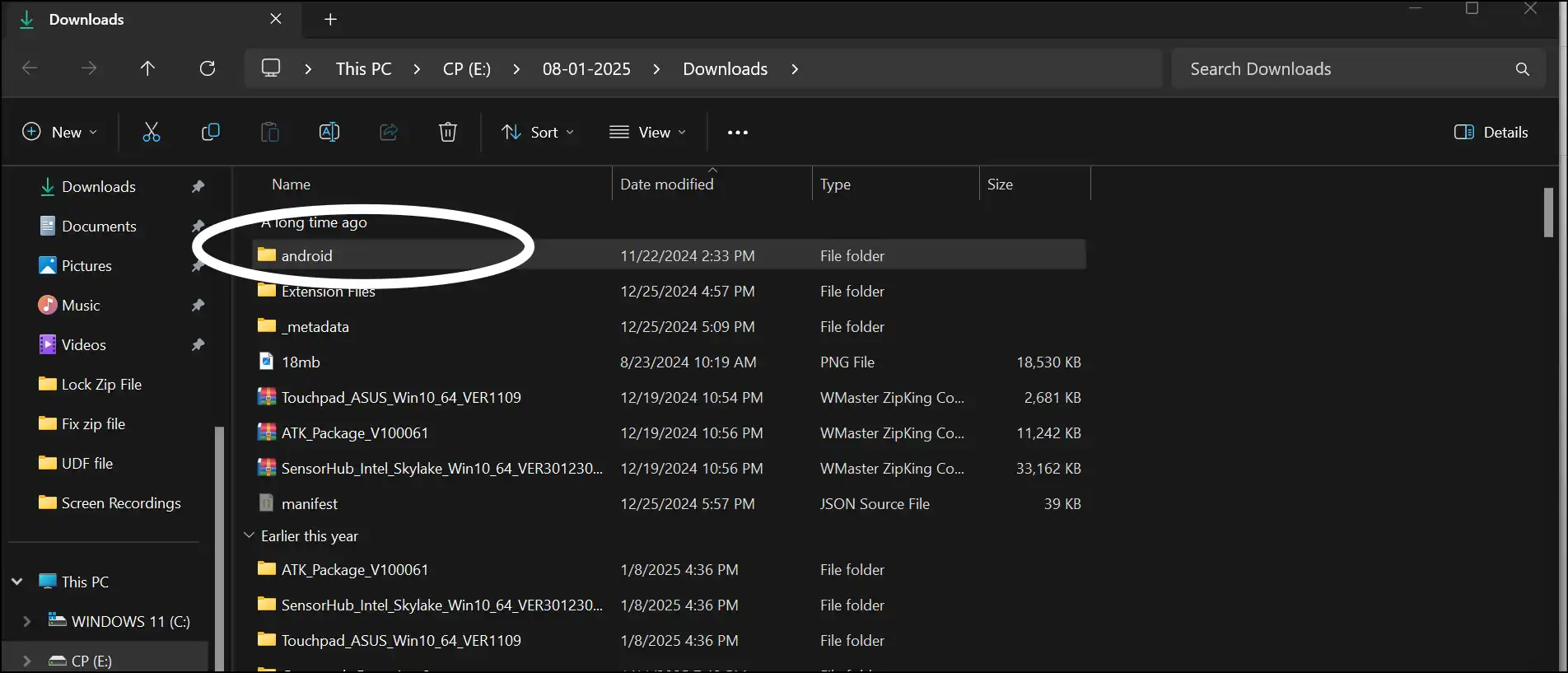 Open folder to access extracted udf file content on Windows 10 or 11