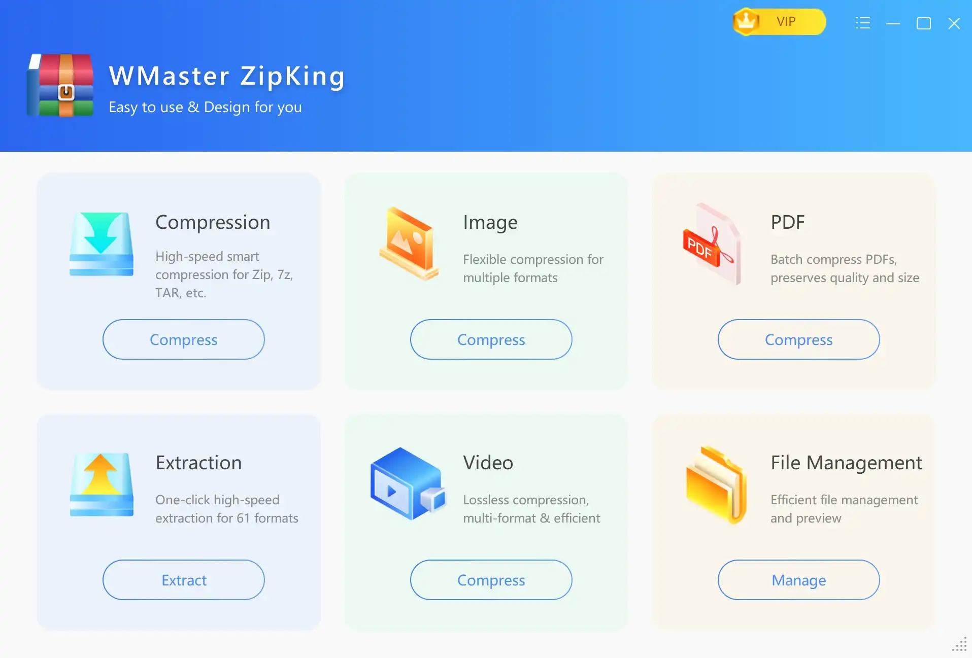Open WMaser ZipKing main interface