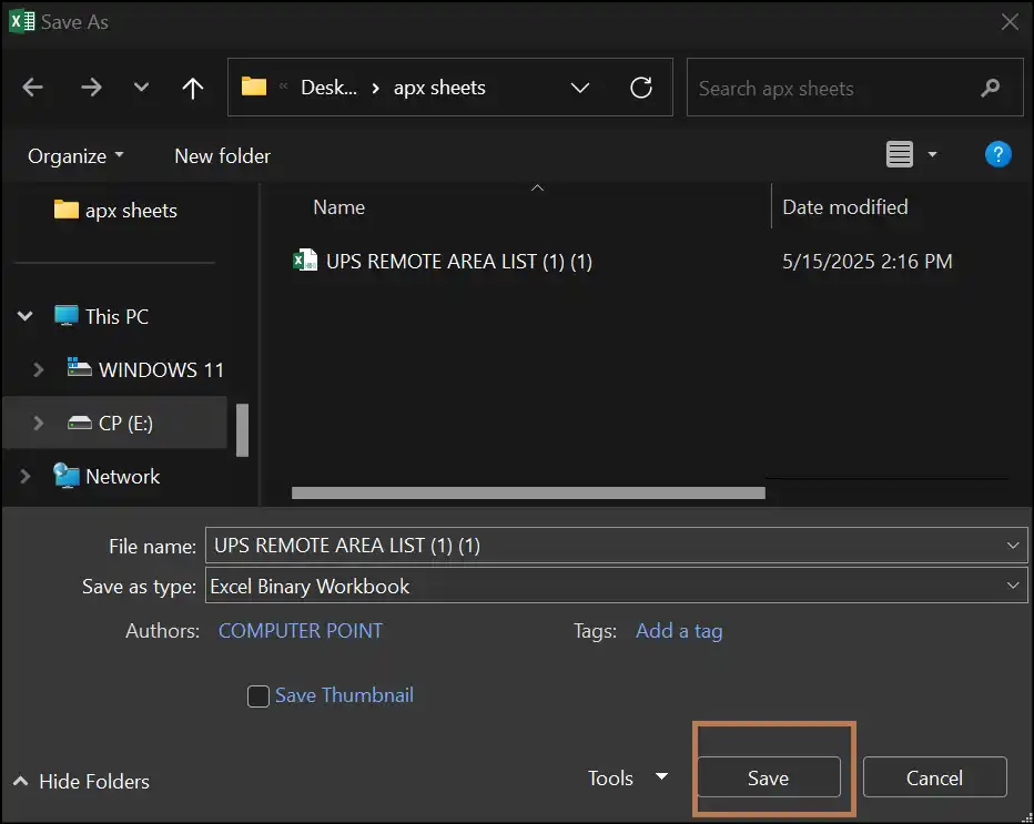 Save your Excel file in Binary format to reduce file size
