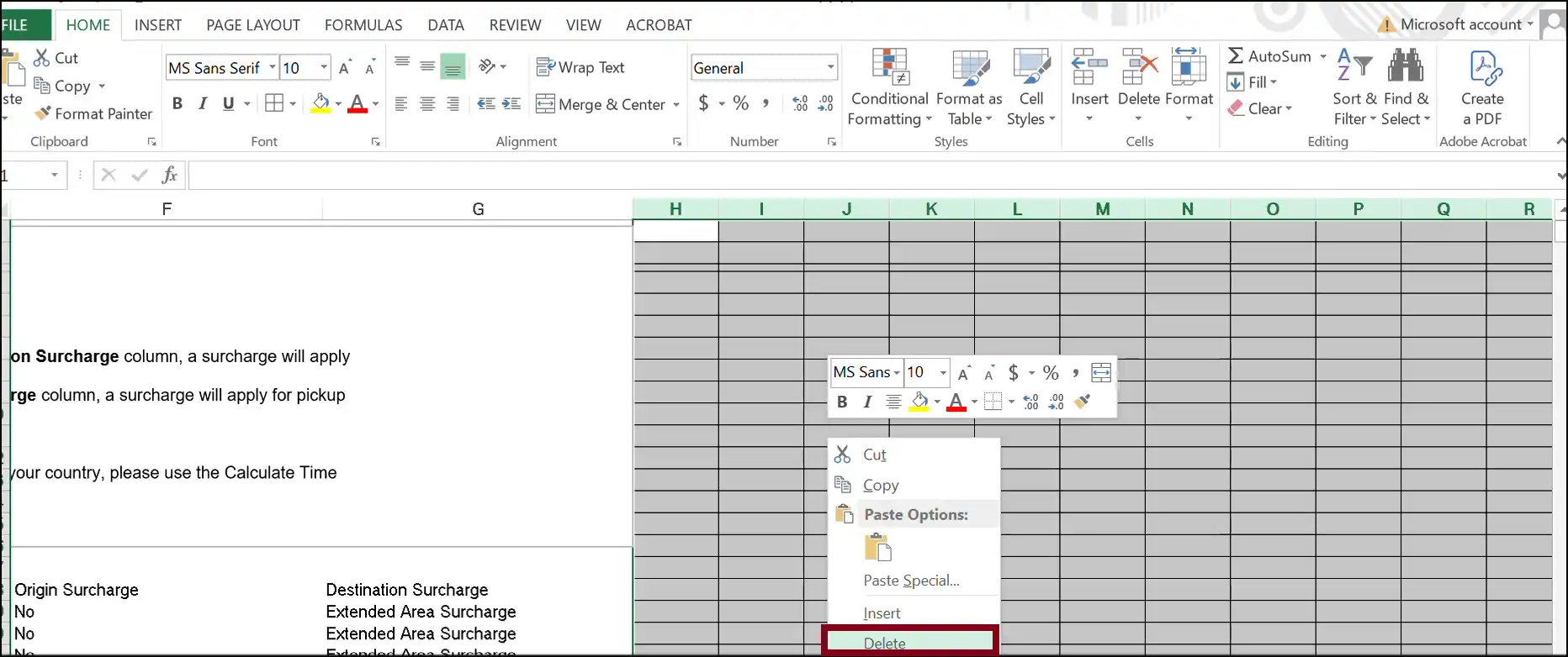Delete unused rows & columns to crop worksheet to its used range