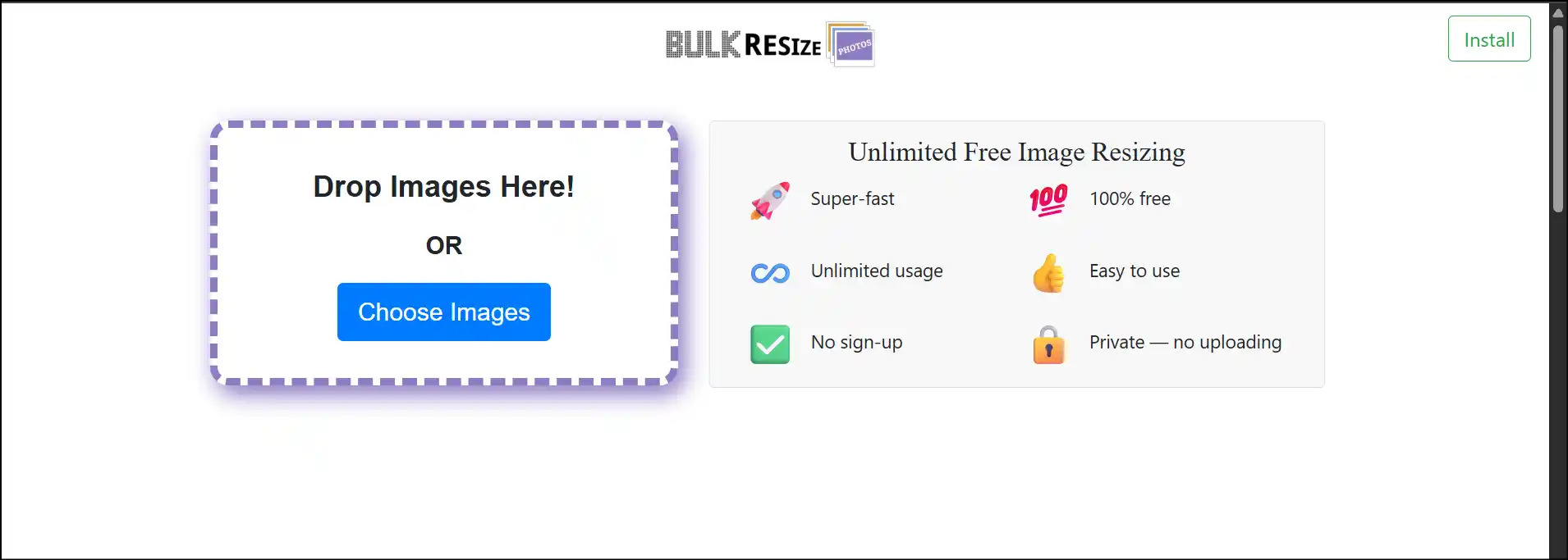 Bulk Resize Photos