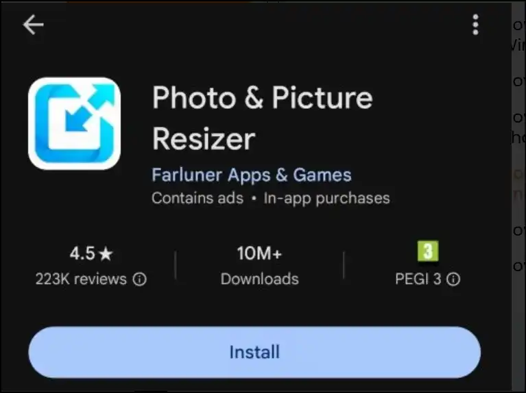 Download Photos & Picture Resizer on your android device