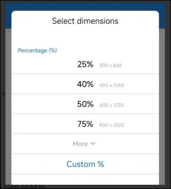 Select Compression level for your compressed JPG file