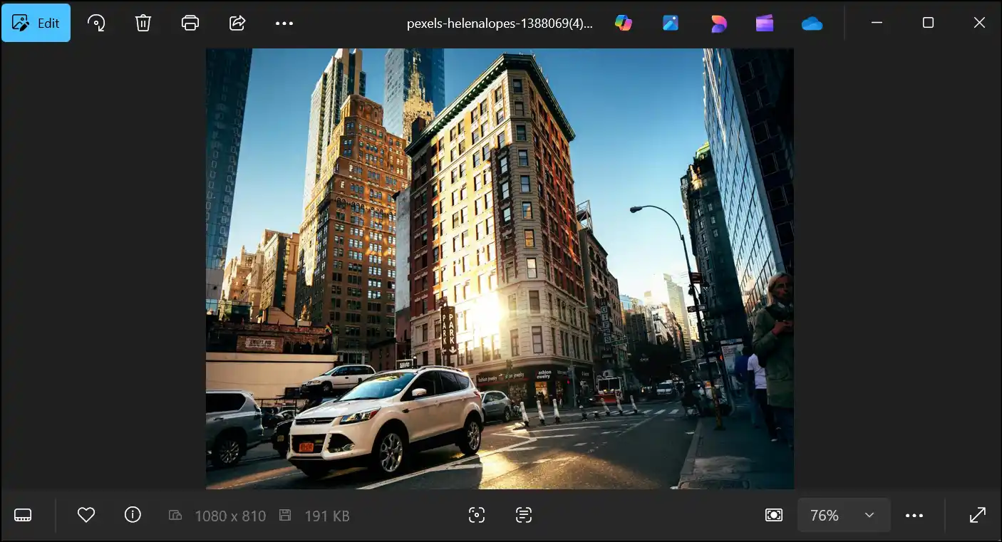 Preview the lossless compression of image file with WMaster Zipking