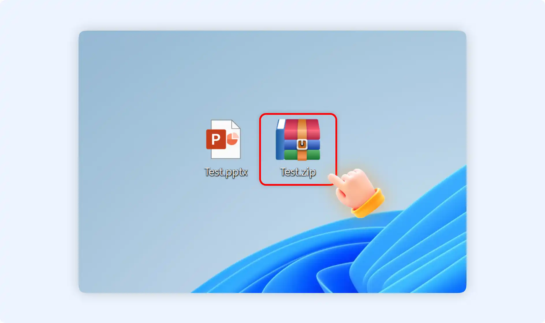 create a ppt zip package on the pc
