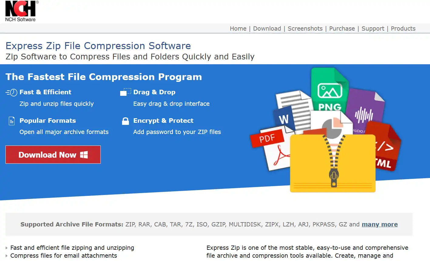 Expresszip homepage