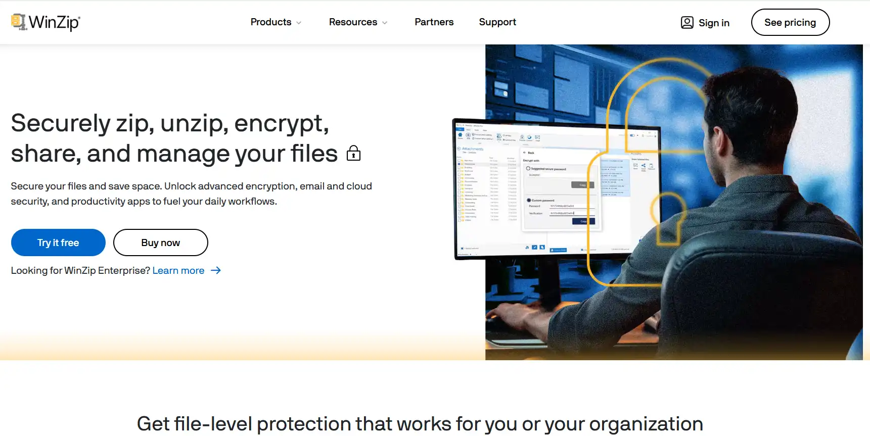 Winzip homepage