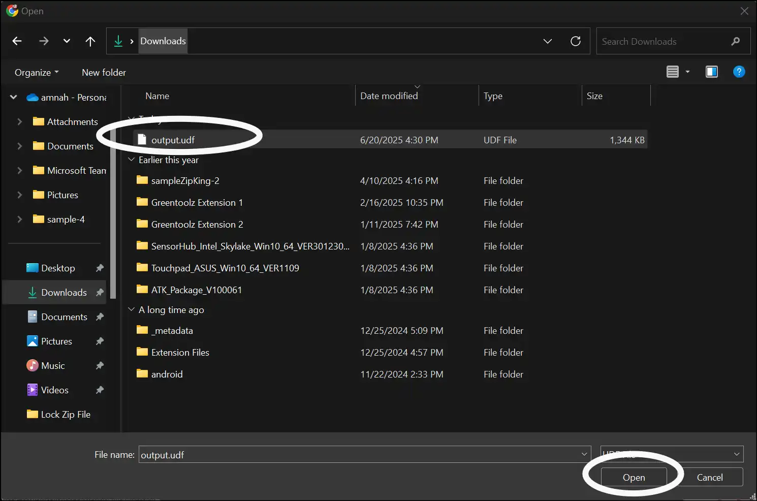 Select a UDF file to open it Online using Convert.Guru