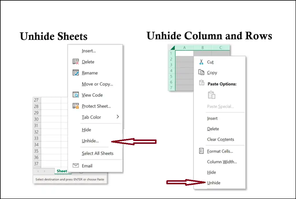 Delete unnecessary row, columns, and sheets to shrink Excel file