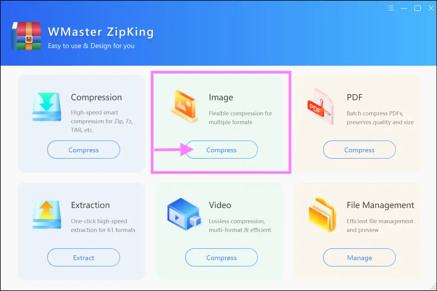 Select Image Compression to minimize JPEG file size on Windows