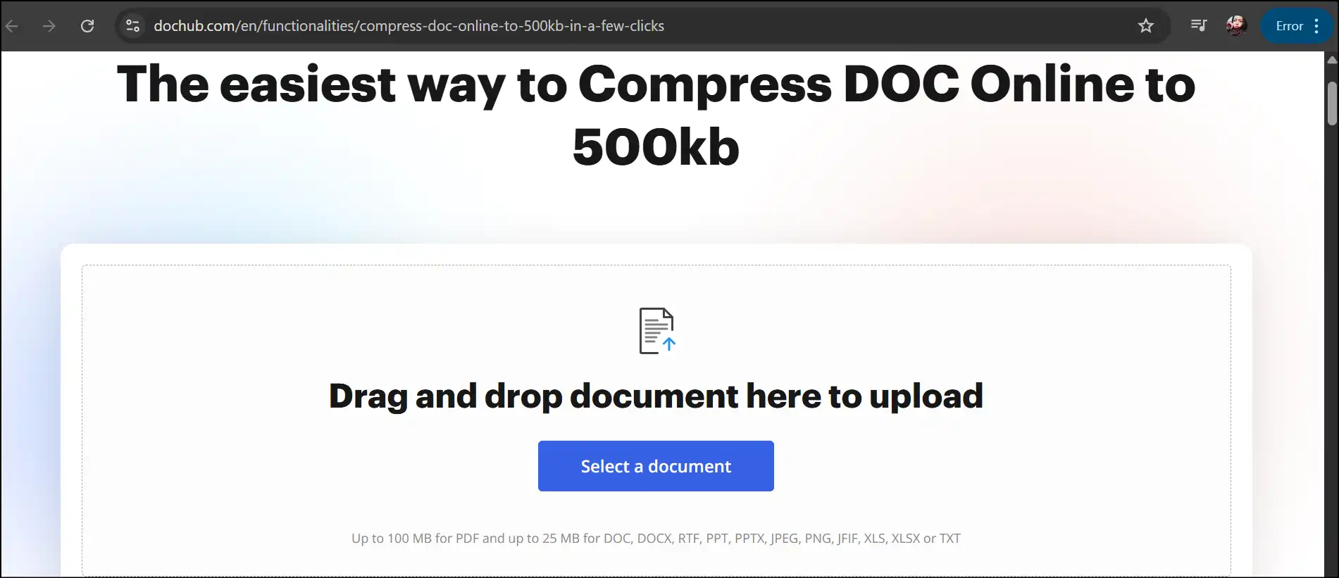 DocHub interface