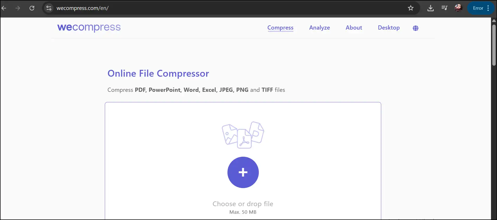 Wecompress interface