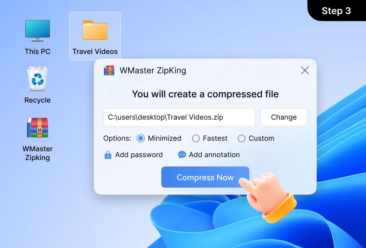 Begin to Compress Files