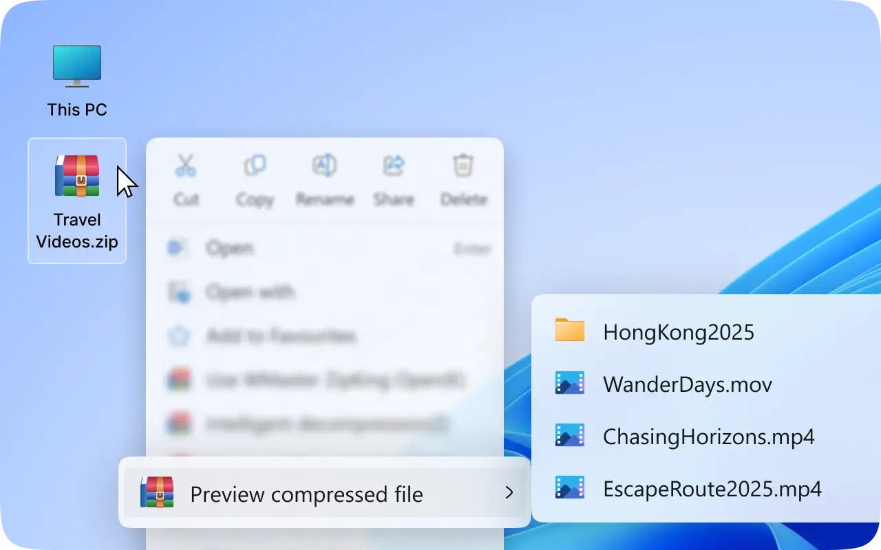 Preview File Before Decompression to Enhance Efficiency Diagram