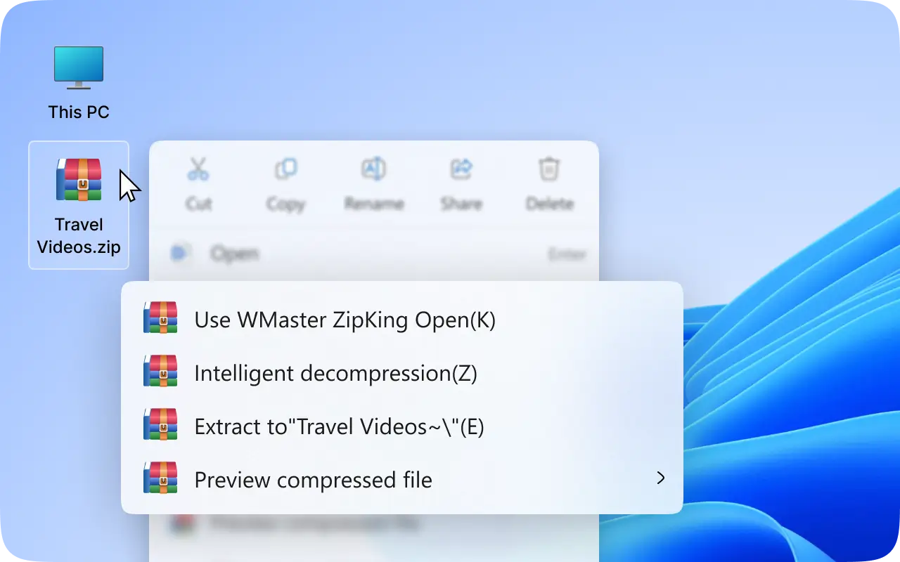 Smart Windows 10/11 Right-click Menu to Boost Productivity Diagram