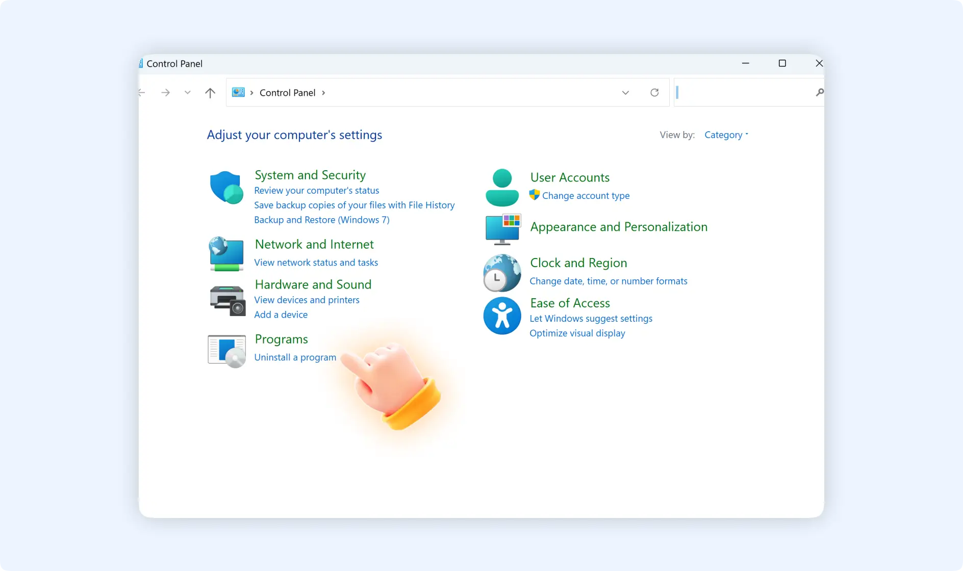 find programs to uninstall a program